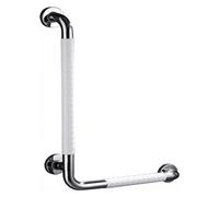 Grab Bars Grab Bar Bathroom 19 * 27in L-Shape for Bathtubs and Showers Stainless Steel Vertical Angle Anti Slip Handicap Handrails(Light Green,Right)