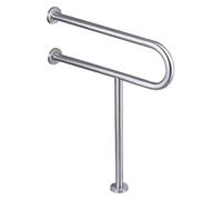 Grab Bars Grab Bar Bathroom Handicap Rails 304 Stainless Steel Handrail Safety Bar Wall Mount Floor Support Assist Bar Bath Grips(Brushed,60cm/23.62in)