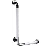 Grab Bars Grab Rails L-Shape Vertical Angle Grab Bars for Bathtubs and Showers, Stainless Steel Bathroom Safety Grab Bars, Anti Slip Shower Assist Grab Bar for Elderly,B-Right