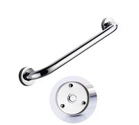 Grab Bars Handle Safety Support Hand Rails, 18-Inch for Bathroom, Polished Chrome Handrail Showers and Bathtubs, Anti-Slip Handicap with Concealed Fixings Toilet Stainles