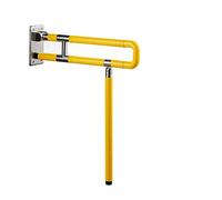 Grab Bars Handle Safety Support Hand Rails, Bathroom Safety Grab Bar, Bathroom Anti-Slip Barrier-Free Lever, Toilet Booster Bathroom Stainless Steel Railing,Yellow60Cm