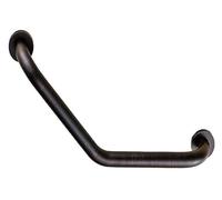 Grab Bars Handrail Brushed Nickel Brass Curved Safety for and Bathroom Angled Wall Mount Support Rail Disabled Elderly Toilet