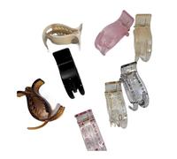 Grab Clip French Elegant Back Head Disc Hairpin Ins Temperament Transparent Jelly Color Non-slip Ponytail Clip(06)
