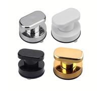 Grab Handle Grip Puller with Reusable Suction Cup for Bathroom, Kitchen & Glass Doors - 5 kg Load Capacity, ABS/PVC Construction, No-Drill Installation