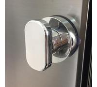 Grab Handle with Suction Cup for Bathroom Kitchen Glass Door, No Drill Installation Reusable ABS Grip Puller for Tiles Mirrors Painted Wood, 5 kg(Small White)