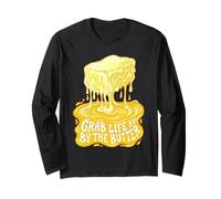 Grab Life By The Butter Pun Long Sleeve T-Shirt