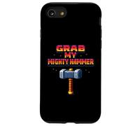 Grab My Mighty Hammer Retro 80s Arcade Pixel Joke Case for iPhone SE (2020) / 7/8