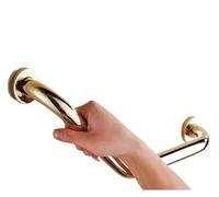 Grab Rail 135 Degrees Angled Shower Safety Grab Bar Handicapped Elderly Towel Hanging Anti-Slip Rail for Shower(Gold)