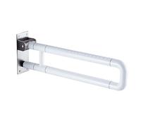 Grab Rail for Bathroom White, Foldable Toilet Rail Stainless Steel Toilet Grab Rail 80cm Adjustable Handle Safety Support Handle Shower Aid Assist for Elderly Disability 80cm/31.4in