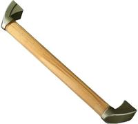 Grab Rail for Bathroom, Wooden Grab Bar, 13.38 inch, Wood Color, Disability Auxiliary Handle, Safety Handle for Kitchen Bedroom Bathtub, Shower, Steps, Indoor/Outdoor(34 cm)