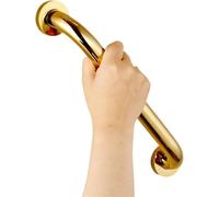 Grab Rail Gold Brass Wall Mounted Bathroom Armrest Handle Bathtub Grab Bar Toilet Elderly Handrail Home Safety, Chrome, 40cm