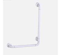 Grab Rail,L-Type Toilet Safety Handle, Anti-Slip Bathtub Armrest for Elderly and Disabled, Luminous Bathroom Handrail(White)
