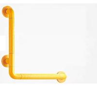 Grab Rail, Rail,L-Type Toilet Safety Handle, Anti-Slip Bathtub Armrest for Elderly and Disabled, Luminous Bathroom Handrail(White)(Yellow)