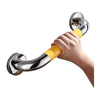 Grab Rails for Bathroom Mobility Aid Elderly Pregnant Injury and Post-Op,Concealed Screw Wall Mounted Straight Handle (Color : Yellow, Size 38cm)