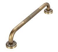 Grab Rails for Bathroom, NEWRAIN Bathroom Grab Bar with Anti-Slip Grip, Antique Brass Bath Grab Rails Handle for Seniors Disabled Elderly, 30cm Safety Shower Handle