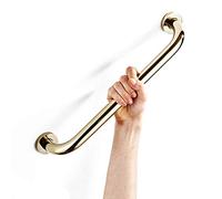 Grab Rails,Hand Rail Disability Aids Antique Bathroom Grab Bar in Brass/Steel, Bath Handicap Safety Handle for Showers, Bathtubs, Wc, Balance Handrail Shower Assist/Silve,Gold-30Cm/12Inch