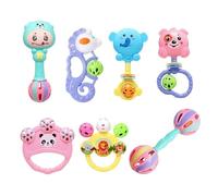 Grab Shake Rattle Sensory Teething Rattles, Developmental Music Toy Set,