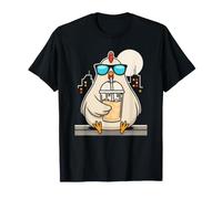 Grab Sweet iced Coffee with a Rooster in the Night City T-Shirt