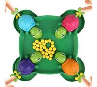 Grab The Bean Ball Game, Hungry Turtle Board Game - Intense Games Of Quick Reflexes, Durable Hungry Turtles Games, Feed The Turtles, Hand Eye Coordination | Kit For Preschool For Kids Indoor Home
