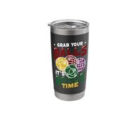 Grab Your Balls It´s Bocce Time Bocce Ball Stainless Steel Insulated Tumbler