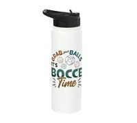 Grab Your Balls It´s Bocce Time Bocce Ball Stainless Steel Insulated Water Bottle