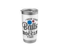 Grab Your Balls it´s Boccia Time Stainless Steel Insulated Tumbler