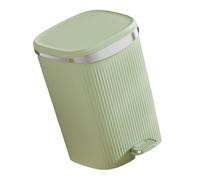 GRABAGECAN Trash Can, Modern Foot Operated Garbage Bin with Sealed Lid to Odors, Wastebasket Step Trash Can for Home Office
