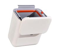 GRABAGECAN Trash Can, Wall Mounted Small Garbage Bin with Lid for Kitchen Cabinet and Bathroom Use Kitchen Compost Bin