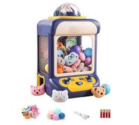 Grabber Machine for Kids Cute Rabbit Shape USB DIY Mini Vending Machine Battery Powered Home Mini Claw Machine for Children, Blue