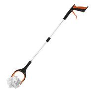 Grabber Reacher Tool Foldable - Aluminum Alloy Silicone Claw Pickup Stick, 33 Inch Litter Picker Device | Anti Slip Trash Collector, Portable Waste Handling Stick, Indoor Outdoor Cleaning Aid For Seni