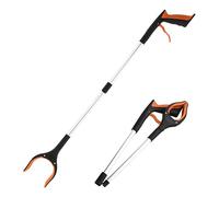 Grabber Reacher Tool, Foldable Pick Stick, 32.68x3.94in Lightweight Extension Arm, Non Slip Grip, Rust Resistant Frame for Seniors, Litter Cleanup, Reach Items, Outdoor Use