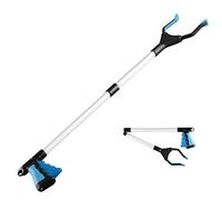 Grabber Reacher Tool, Reacher Grabber, Grabber Tool for Elderly, 32" Foldable Litter Picker, Garden Grabber, Arm Extension, Lightweight Mobility Aid, Extender Gripper Tool (Blue)