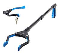 Grabber Reacher Tool, [Updated Version] Long 32” Steel Foldable Pick Up Stick with Strong Grip Magnetic Tip for Store Shelves, Lightweight Trash Picker Claw Reacher Grabber Tool for Elderly - by Luxet