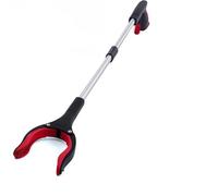 Grabber Tool 32" Trash Picker with Strong Magnetic Tip Claw Reacher for Elderly 360 Degree Rotating Foldablegripper for Garden(Red)