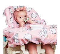 grabease Allover Waterproof Bib for Self-Feeding Babies and Toddlers 6-24 Mos. - Baby Bibs with Plate Outline Fully Covers Baby and High Chair - Safe, Machine Washable Baby Led Weaning Supplies