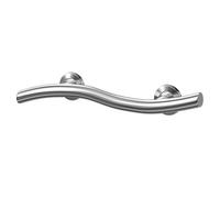 Grabex Polished Stainless Steel 18" Contemporary Curved Grab Rail | Chrome | 457mm x 80mm x 77mm
