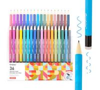 Grabie Erasable Gel Pens, 36 Colors Erasable Pens, Make Mistakes Disappear Colored Pens, Assorted Color Inks for Drawing Writing Planner,Gel Pens for Coloring, Set of 36