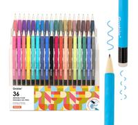 Grabie Erasable Gel Pens, 36 Colour 0.7 mm Medium Point Pens | Thermo-Sensitive Gel Ink, Clean Erasing, Smooth Writing, Retractable Design, Quick Drying, Drawing, Journaling, Planner
