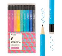 Grabie Erasable Gel Pens, 9 Colors Erasable Pens, Make Mistakes Disappear Colored Pens, Assorted Color Inks for Drawing Writing Planner,Gel Pens for Coloring