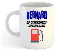 grabmybits Bernard is Currently Refuelling Mug - Funny, Gift, Name, Personalised