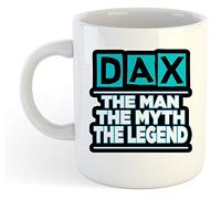 grabmybits Dax - The Man, The Myth, The Legend Mug - Name Personalised Funky Gift