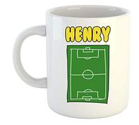 grabmybits Henry -Football Image Named Mug - Personalised Gift for - Hobby