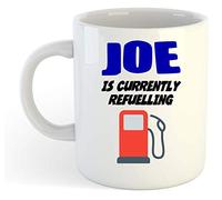 grabmybits Joe is Currently Refuelling Mug - Funny, Gift, Name, Personalised