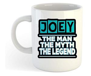 grabmybits Joey - The Man, The Myth, The Legend Mug - Name Personalised Funky Gift