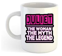 grabmybits Juliet - The Woman, The Myth, The Legend Mug - Name Personalised Funky Gift