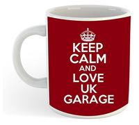 grabmybits Keep Calm and Love UK Garage Mug - Maroon