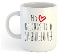 grabmybits My Heart Belongs to A Gas Service Engineer Mug