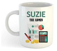 grabmybits Personalised The Admin Mug, Enter Your Own Custom Name