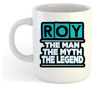 grabmybits Roy - The Man, The Myth, The Legend Mug - Name Personalised Funky Gift