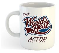 grabmybits The World's Best Actor Mug Ceramic, Coffee Tea Cup, Gift Idea, Movie Theater